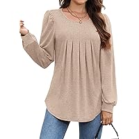 WIHOLL Fall Tops for Women Loose Fit Long Sleeve Ladies Shirts 2023 Fall Fashion