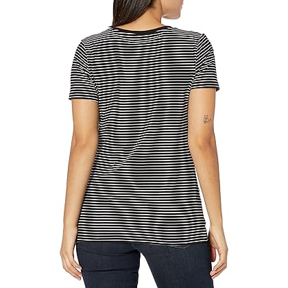 Amazon Essentials Women's Short Sleeve V-Neck T-Shirt, Pack of 2