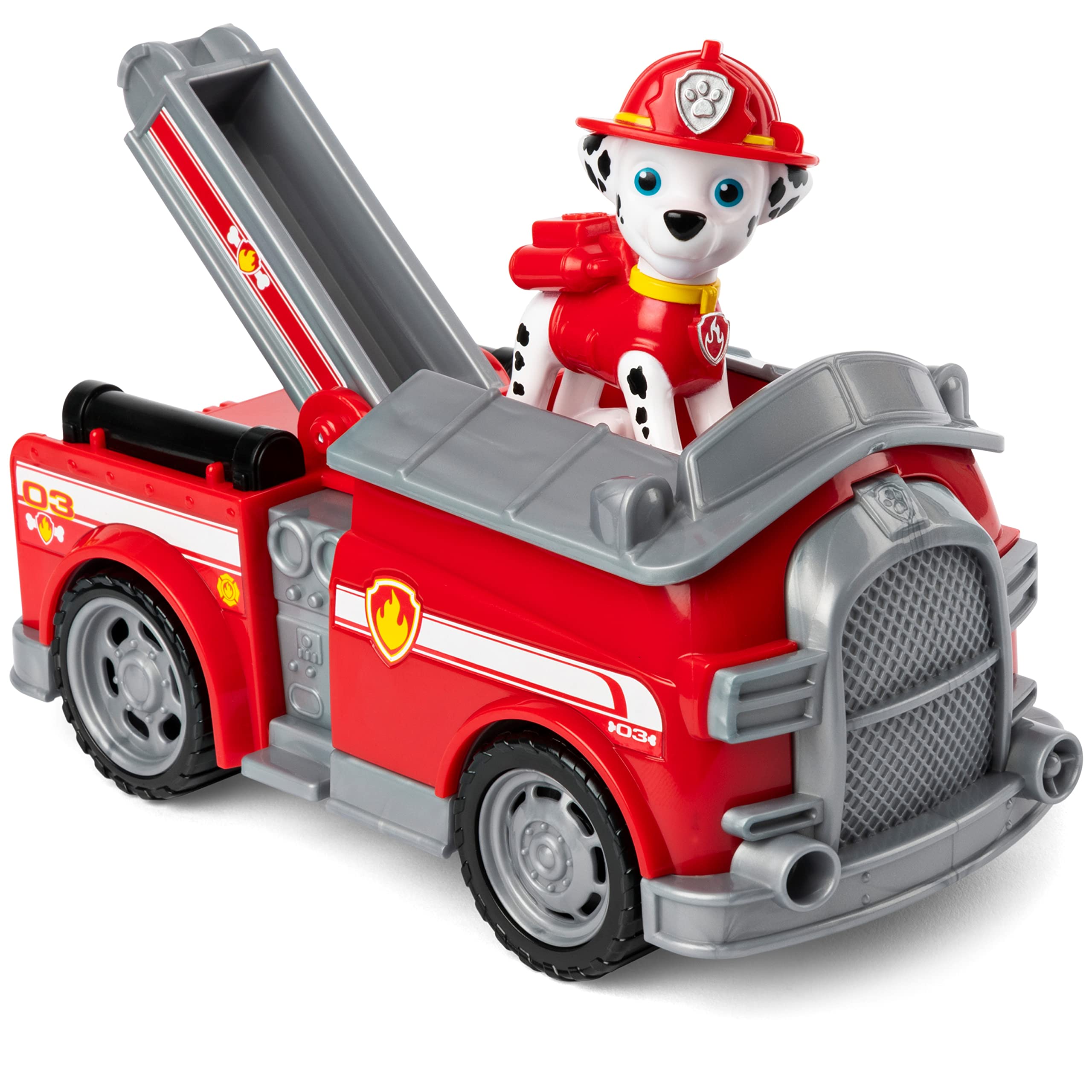 Paw Patrol, Marshall’s Firetruck, Toy Truck with Collectible Action Figure, Sustainably Minded Kids Toys for Boys & Girls Ages 3 and Up