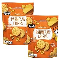 Savoritz Cheddar Cheese Crisps Gluten Free Snack Chips (2 Pack SimplyComplete Bundle) Keto Friendly Low Carb High Protein Healthy Snack Food
