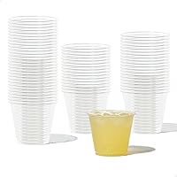 NATURAL Arena - Plant Based Cups 10 oz Set of 50 - Plastic Alternative Cups for Parties, Bachelorettes, Weddings - Recyclable Clear Cold Cups
