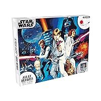 AQUARIUS Star Wars Episode IV A New Hope Art by Numbers Painting Kit (16 x 20 Stretched Canvas) 24 Paints, 3 Paint Brushes, Ready to Hang, Officially Licensed Star Wars Movie Collectible - 16x20 in