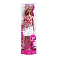Barbie Fashion Fever Modern Trends Collection 12 Inch Tall Doll - Barbie in Flower Pink Top and White Skirt (K9810)