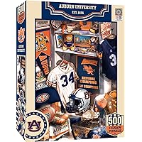 MasterPieces Game Day 500 Piece Jigsaw Puzzle for Adults - NCAA Auburn Tigers Locker Room - 15