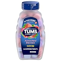 TUMS Extra Strength Assorted Berries Antacid Tablets for Heartburn Relief, 96 count