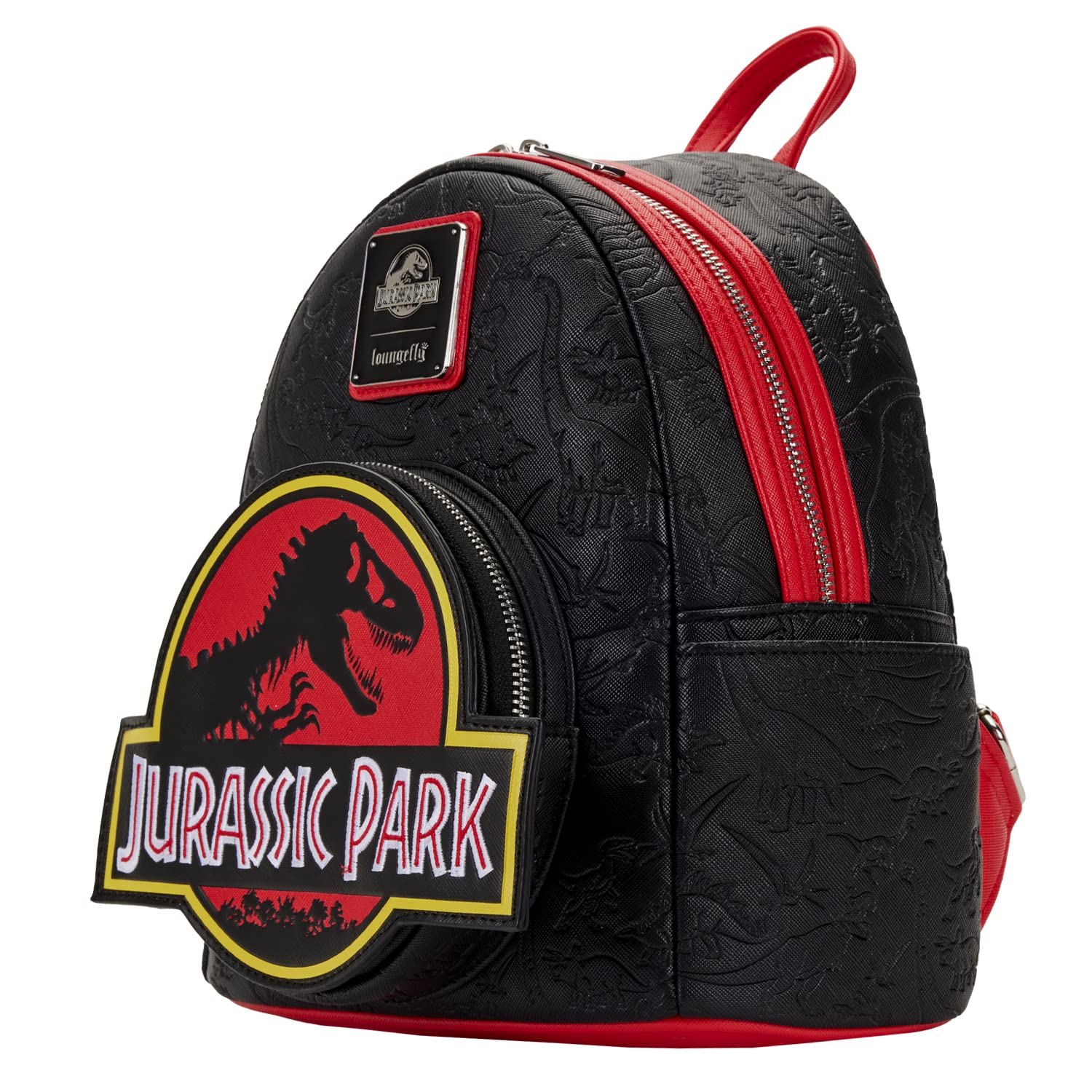 Loungefly Jurassic Park Logo Womens Double Strap Shoulder Bag Purse