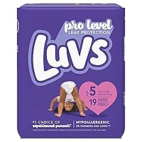 Luvs Pro Level Leak Protection Diapers Size 5 19 Count