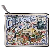 Catstudio Collegiate Zipper Pouch, Columbia University Travel Toiletry Bag, Ideal Gift for College Students or Alumni, Makeup Bag, Dog Treat Pouch, or Travel Purse Pouch