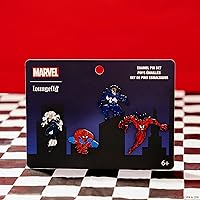 Loungefly Marvel Spider-Man 4-Pack Pin Set, Amazon Exclusive