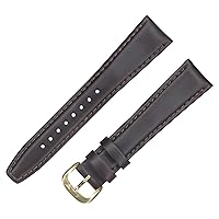 Dakota Brown, Oiled Tanned Genuine Leather, Semipad Watch Band