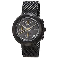 Hygge Watch 2312 Chronograph Series MSM2312BC(BK) MSM2312BC(BK), Dial Color - Black, Watch