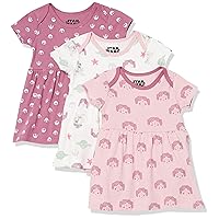 Amazon Essentials Disney | Marvel | Star Wars | Princess Babies, Toddlers, and Girls' Dresses, Pack of 3