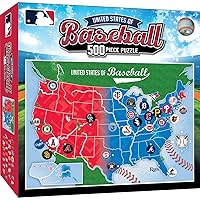 Baby Fanatic Mlb1001: MLB League Map 500Pc Puzzle