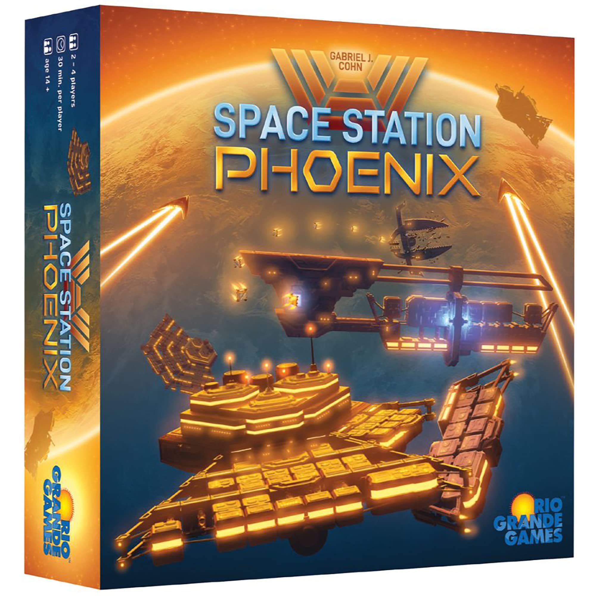 Rio Grande Games Space Station Phoenix - RIO Grande Games - Strategy Board Game, Ages 14+, 2-4 Players, 90-120 Min