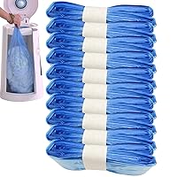 Patonde 10 Pcs Diaper Trash Bags, Diaper Trash Bags, Diaper Pail Bags Anti-Tear Waste Baby Diaper Trash Bags - Trash Bags for Diaper Change, Nursery Room, Living Room, Bedroom, Travel