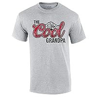 Mens The Cool Dad Shirt Funny Cold Mountains American Can Logo Parody Short Sleeve T-Shirt Graphic Tee