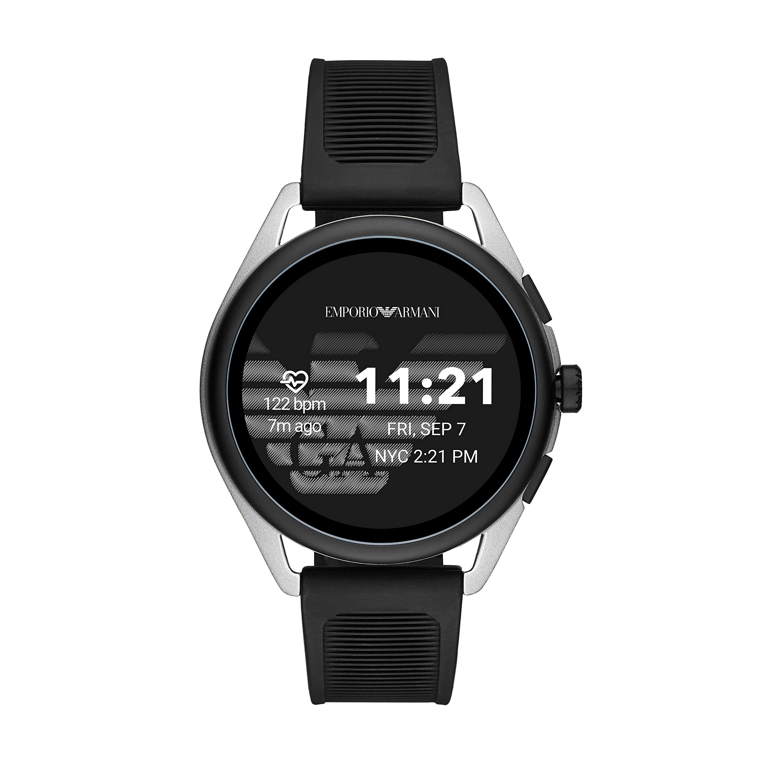 Mua Emporio Armani Men's Smartwatch 3 Touchscreen Aluminum and Rubber  Smartwatch, Black and silver-ART5021 trên Amazon Mỹ chính hãng 2023 | Fado