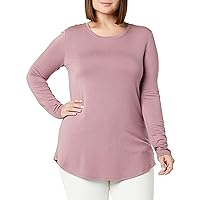 Amazon Essentials Women's Supersoft Terry Regular-Fit Long-Sleeve Shirttail Hem Shirt (Previously Daily Ritual)