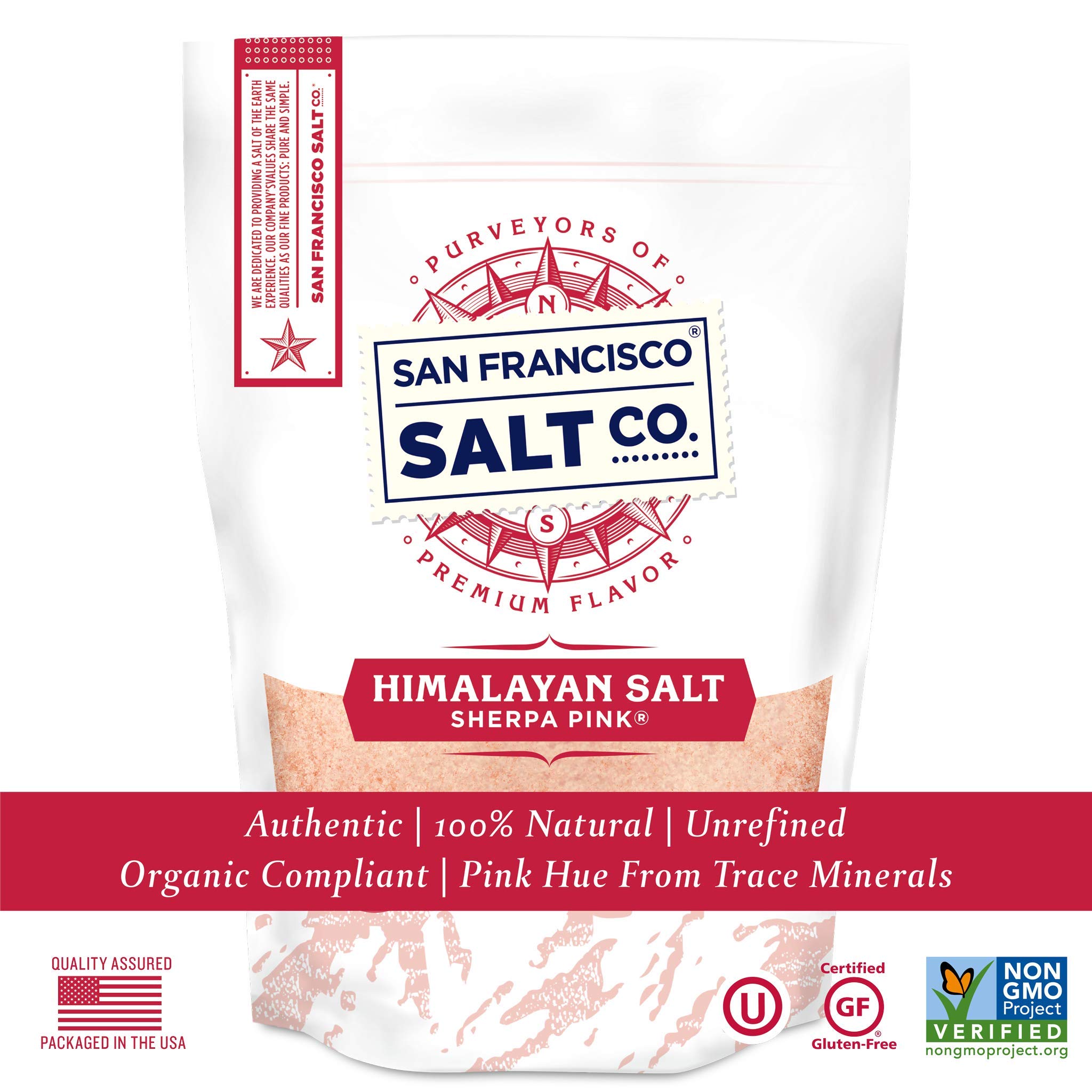 Sherpa Pink Himalayan Salt - 10 lb. Bulk Bag Fine Grain