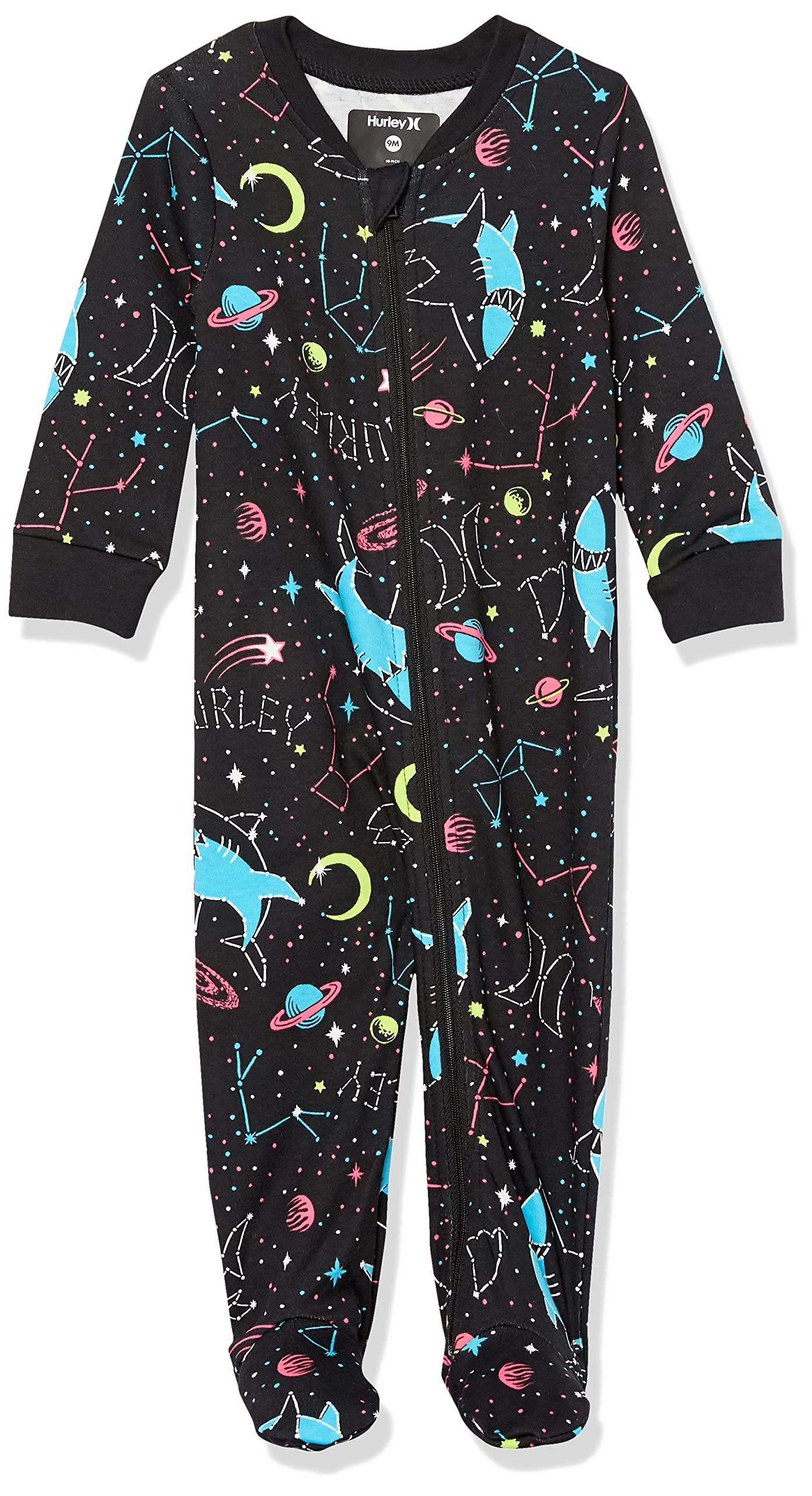 Hurley baby-girls Footed Coverall