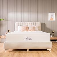 NapQueen 6 Inch Twin-XL Size Mattress, Cooling Gel Memory Foam Mattress, Bed in a Box,White