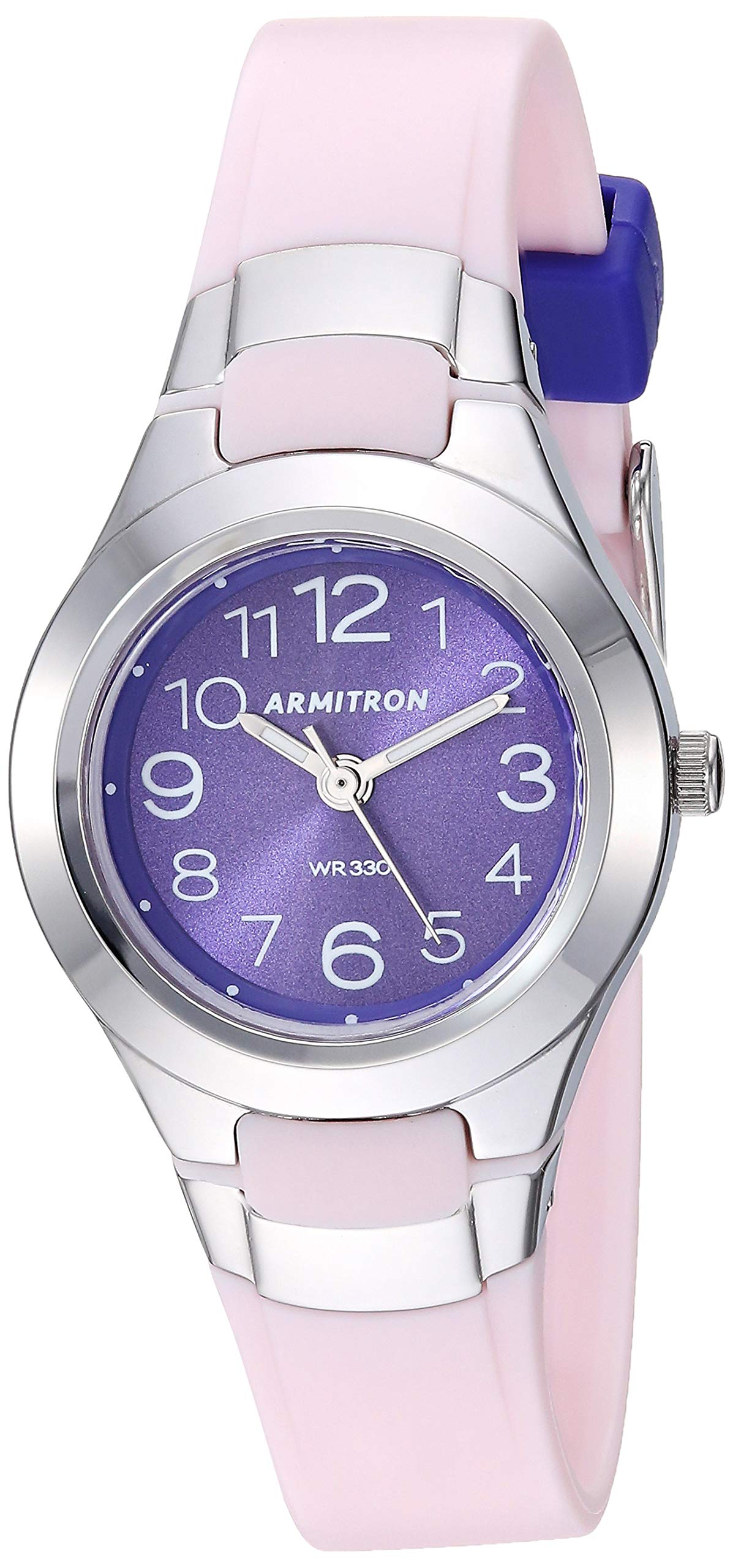 Armitron Sport Women's 25/6418 Easy to Read Dial Resin Strap Watch
