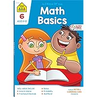 School Zone - Math Basics 6 Workbook - 64 Pages, Ages 11 to 12, 6th Grade, Powers and Exponents, Order of Operations, Fractions, Estimating, and More (School Zone I Know It!® Workbook Series) School Zone - Math Basics 6 Workbook - 64 Pages, Ages 11 to 12, 6th Grade, Powers and Exponents, Order of Operations, Fractions, Estimating, and More (School Zone I Know It!® Workbook Series) Paperback