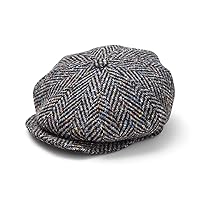 Donegal Tweed 8 Piece Baker Boy Cap - Speckled Herringbone 3454