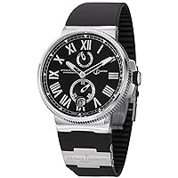 Ulysse Nardin Marine Chronometer Manufacture Men's Black Rubber Strap Automatic Watch 1183-122-3/42