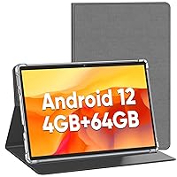 Android Tablet, 10.1 Inch Tablet, 4GB+64GB, 1TB Expandable Android 12 Tablet with 8000mAh Battery, FHD Touch Screen, 5+8MP Dual Camera, WiFi, Bluetooth, GMS Certified Computer Tablets PC