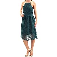 kensie Women's Lace Fit and Flare Midi Dress