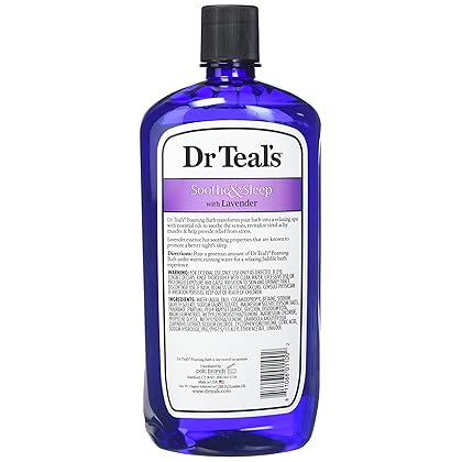 Dr. Teal's Foaming Bath, Lavender, 34 Fluid Ounce,Pack of 2