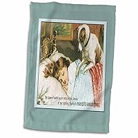 3dRose Parkers Ginger Tonic Sleeping Child with Little Dog - Towels (twl-169861-1)
