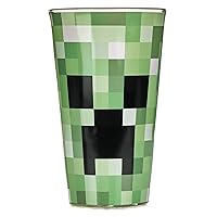 Paladone Minecraft Creeper Glass Tumbler 14 oz Officially Licensed Merchandise