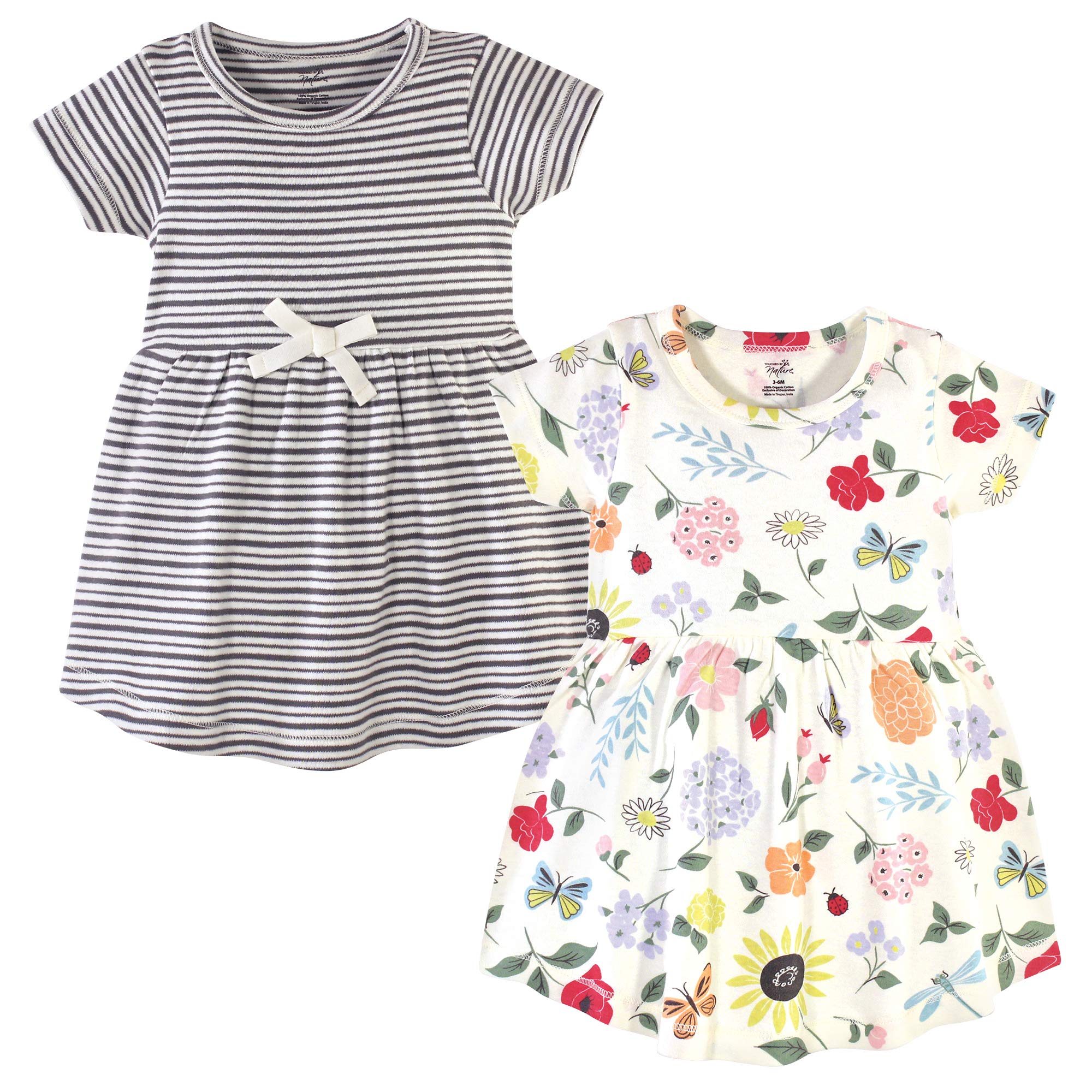 Touched by Nature Girls, Toddler, Baby and Womens Organic Cotton Short-Sleeve and Long-Sleeve Dresses