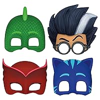 Unique Assorted Colors PJ Masks Party Masks (8 Count) - Ideal for Themed Parties & Superhero Fans