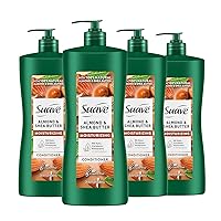 Suave Moisturizing Conditioner with 100% Natural Almond & Shea Butter, No Dyes, No Parabens, No Phthalates, 28 oz Pack of 4