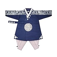 Baby Boy Hanbok Korean Traditional First Birthday Dol Party Celebration100 th days Clothing 1-10 Ages Np01