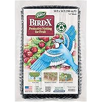 Bird X Protective Mesh Netting - Keep Birds and Pests Away from Your Garden – Non Toxic - Made in The USA - 14' x 14'