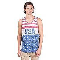 Men's American Flag Sleeveless Jersey Tank Top Shirt Stars Stripes