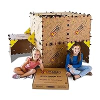 Explorer Kit - Build Really Big Forts for Kids - Endless Play for Ages 4 and UP - Build Incredible Forts, Mazes, Tunnels, and More - Durable, Reusable, and Made in USA.