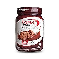Premier Protein Powder, Chocolate Milkshake, 30g Protein, 1g Sugar, 100% Whey Protein, Keto Friendly, No Soy Ingredients, Gluten Free, 17 Servings, 23.9 Ounce (Pack of 1)
