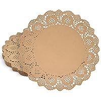 300 Pack Rustic Round Paper Place Mats 12