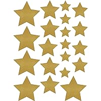 Teacher Created Resources Gold Shimmer Stars Accents, Not Glittery - Assorted Sizes (TCR8868)
