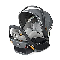 KeyFit 35 Zip ClearTex Infant Car Seat and Base - Rear-Facing for 4-35 lbs Infants, With Head/Body Support, Zip Shield, Compatible with Chicco Strollers