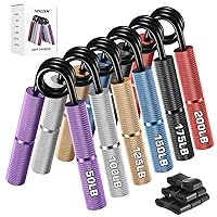 Grip Strength Trainer, 6 Pack Grip Strength Trainer Set (50-350LB), No Slip Hand Grip Strengthener, Wrist Forearm Strengthener with Grip Tape for Strength Training, Exercise, Injury Recovery