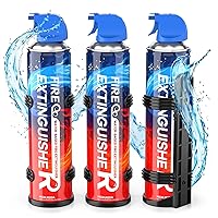 Portable Fire Extinguisher, 6 in 1 Small Fire Extinguisher for Car, House, Camping, Boat, Truck, Garage, Water-based Fire Extinguisher 680ml, Non-Toxic, Easy Clean with Wall Mount 3 Pack