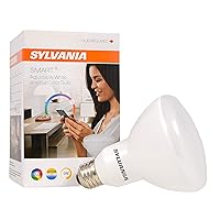 SYLVANIA SMART+ ZigBee Full Color and Tunable White BR30 LED Bulb, Works with SmartThings, Wink, and Amazon Echo Plus, Hub Needed for Amazon Alexa and Google Assistant, 1 pack