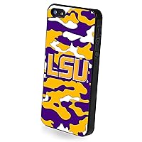 FOCO NCAA Team Camouflage Logo iPhone 5/5S Hard Case - Retail Packaging - LSU Tigers
