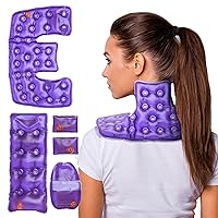Body Comfort Reusable Cold & Instant Heat Pack Gift Set (Lavender Scent) - Cold & Click Activated Heat Pieces for The Back, Hands, Neck & Shoulder | Cold & Hot Treatment for Injuries, Aches & Pains…